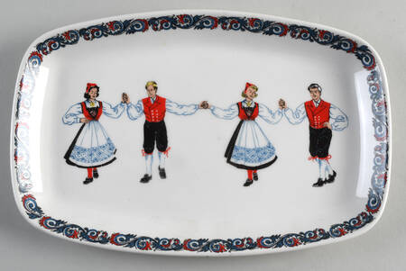 Hardanger Dancers 11" Rectangular Serving Platter