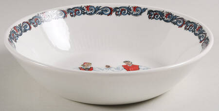 Hardanger Dancers 8" Round Vegetable Bowl