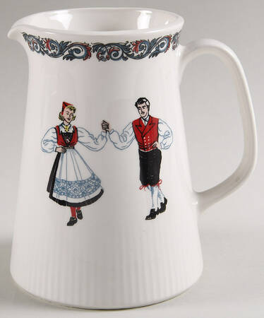 Hardanger Dancers 32 Oz Pitcher by Figgjo (Norway)