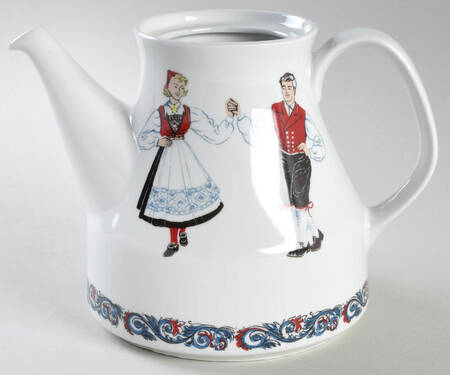 Hardanger Dancers Teapot No Lid