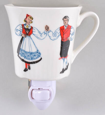 Hardanger Dancers 1 5/8" + cup (H) Night Light/Cup HC