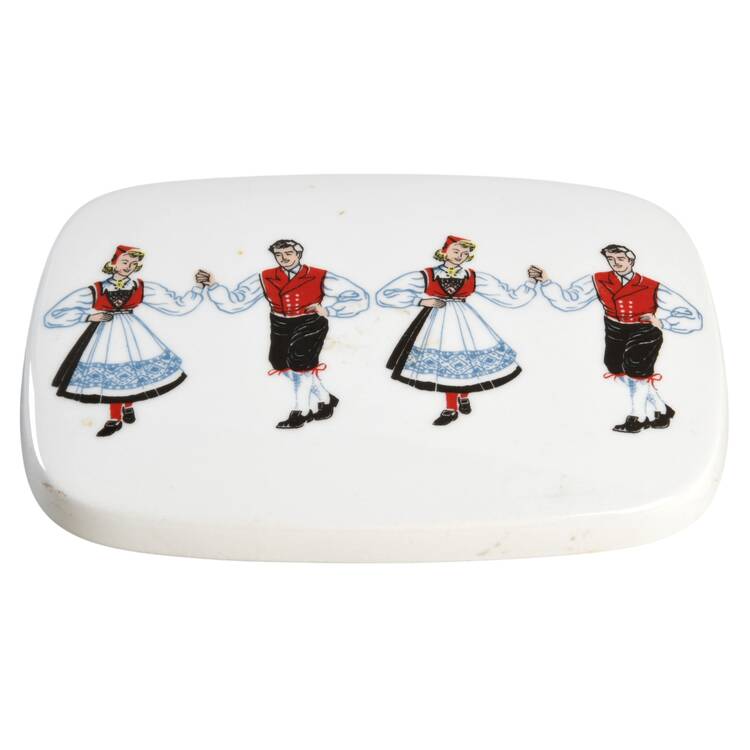 Hardanger Dancers Lid for Butter Box