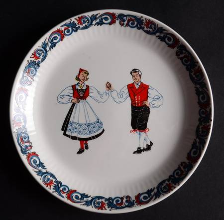 Hardanger Dancers Bread & Butter Plate