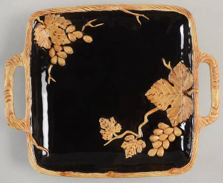 Bordeaux Noir (Earthenware) Hors d'Oeuvre Tray