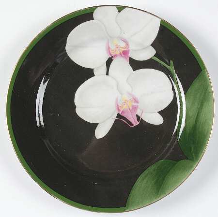 WHITE ORCHID Salad Plate