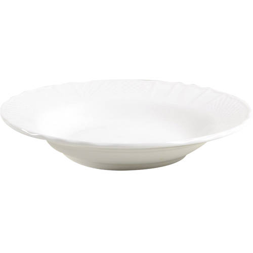 Lattice White Rim Soup Bowl