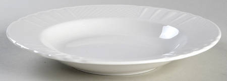 Lattice White Rim Soup Bowl