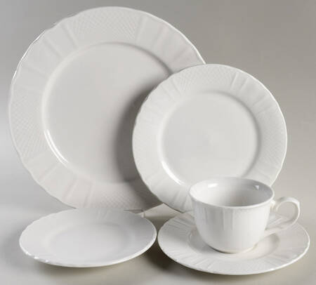 Lattice White 40 Piece Estate Set
