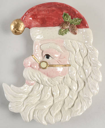 Wood Carved Santa by Fitz &amp; Floyd