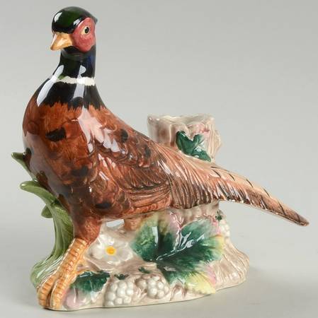 Pheasant Figural Candlestick