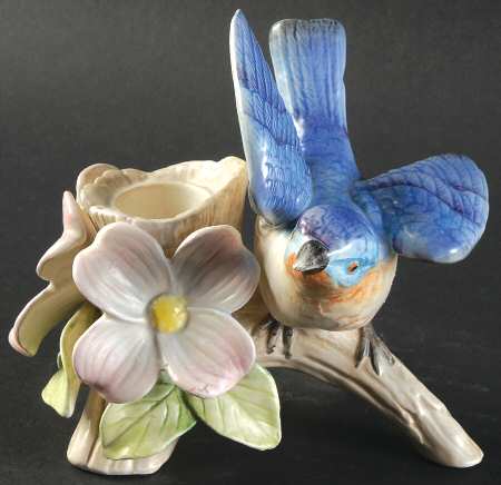Bluebirds 3" Candlesticks
