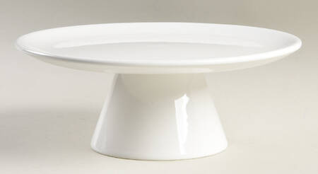 Coronado White 9" Diameter Pedestal Cake Stand