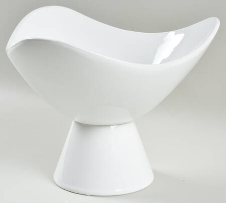 Coronado White Large Footed Fruit Bowl
