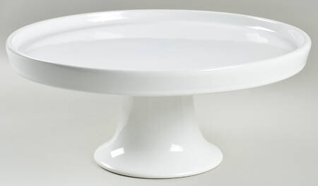 Coronado White Footed Cake Plate
