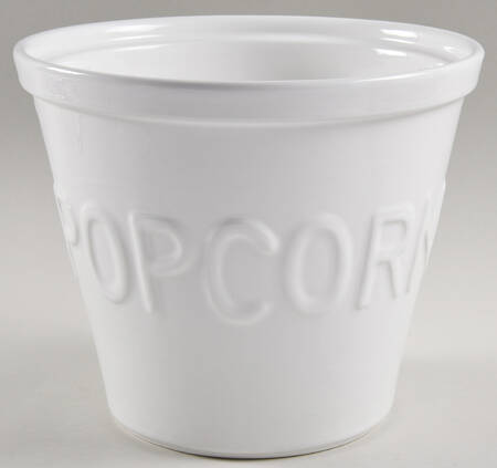 Coronado White Popcorn Bucket