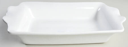 Coronado White 12" Rectangular Baker