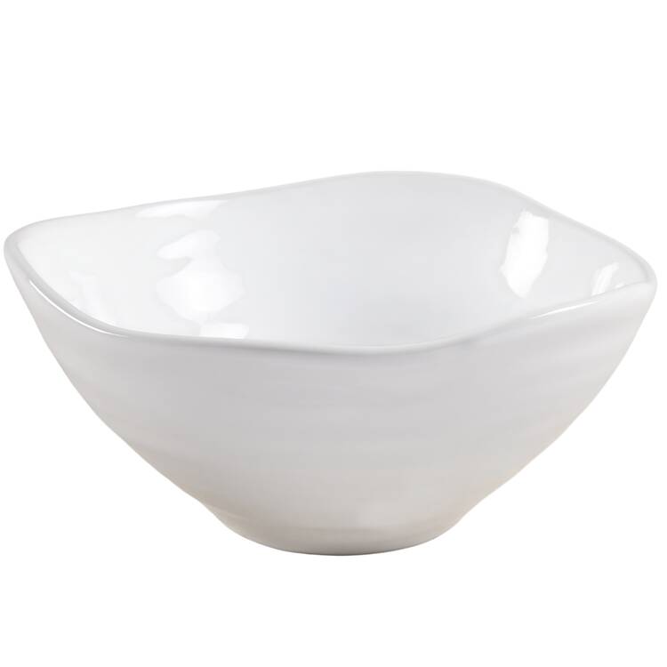 Coronado White 9" Triangular Vegetable Bowl
