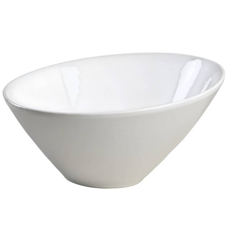 Coronado White 10" Large Salad Serving Bowl
