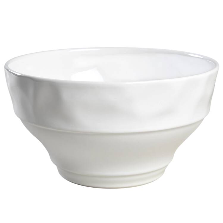 Coronado White 10" Large Salad Serving Bowl