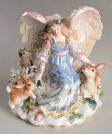 Peaceable Kingdom Figural Pillar Candleholder