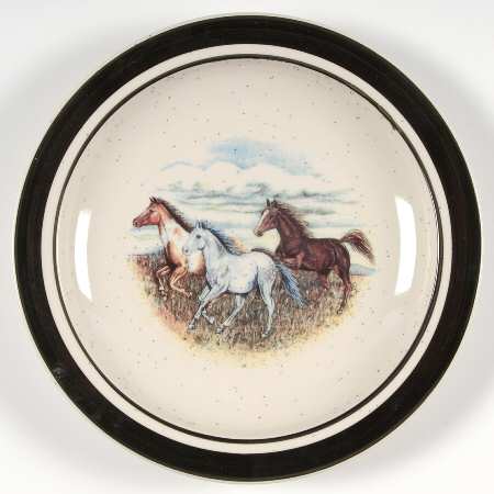 Running Horses Salad Plate
