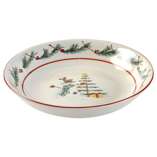 Holiday Snowman Coupe Soup Bowl