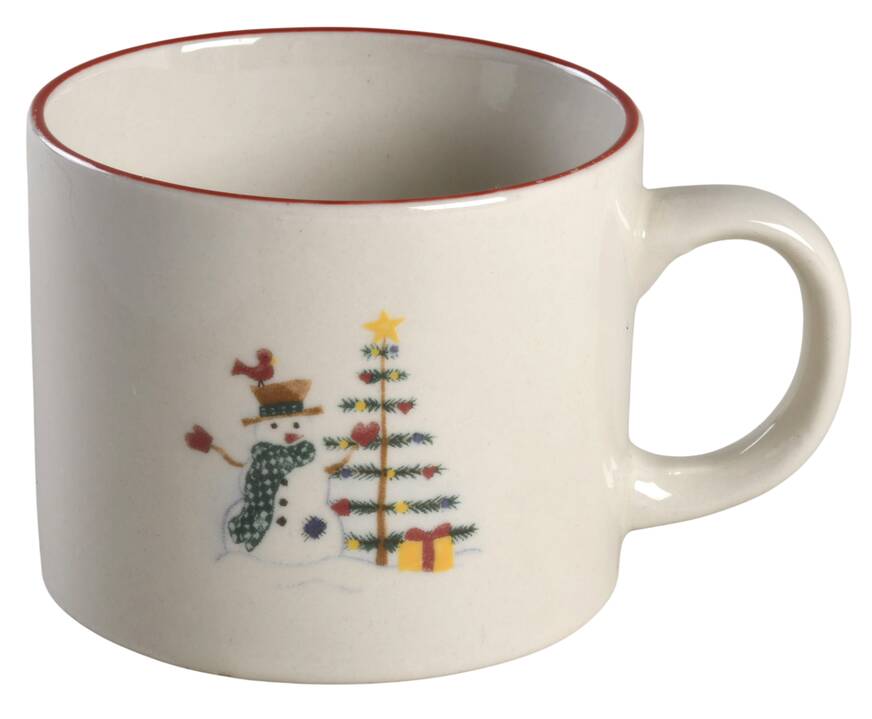 Holiday Snowman Flat Cup