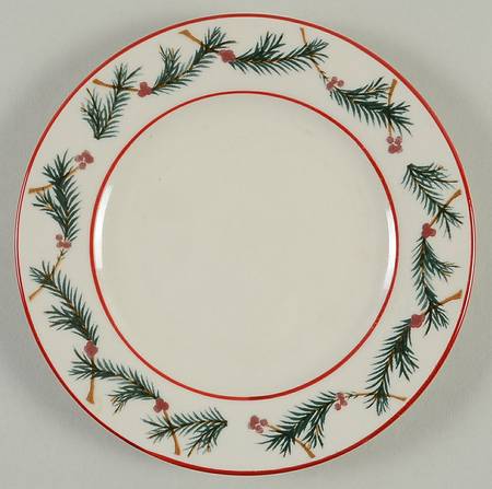 Holiday Snowman Bread & Butter Plate