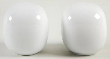 Total Color Spectrum White Salt & Pepper Set