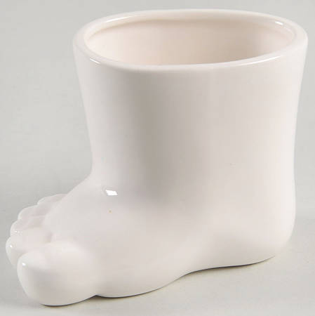 Total Color Spectrum White 2" Foot Vase