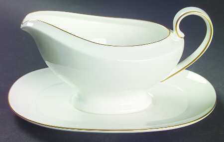 Infinity Gold Gravy Boat & Underplate