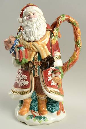 Holiday Solstice Figural Teapot & Lid