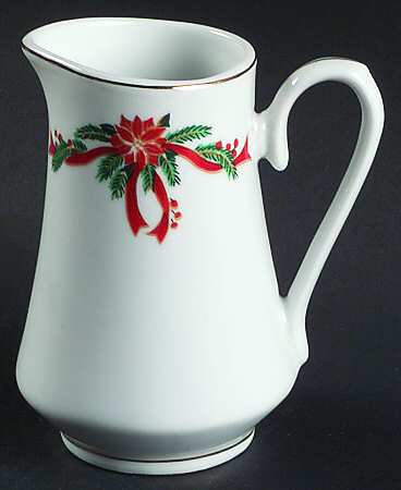 Poinsettia & Ribbons Creamer