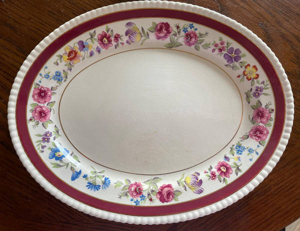 FON106 12" Oval Serving Platter