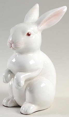 Rabbits Single China Bookend