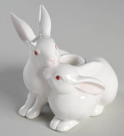 Rabbits 4" Candlestick