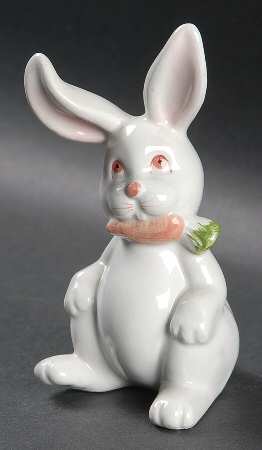 Rabbits Sitting Tumbling Rabbit Figurine