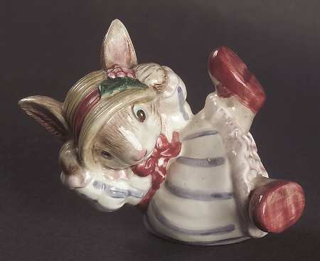 Bunny Bonnet Hill Sitting Tumbling Rabbit Figurine