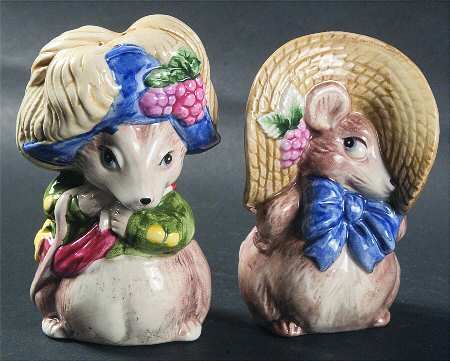 Hat Party Figural Salt & Pepper Set