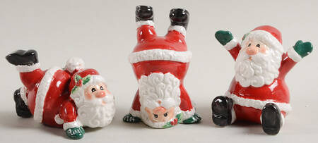 Merry Christmas (Set of 3) Santa Figurine Tumblers
