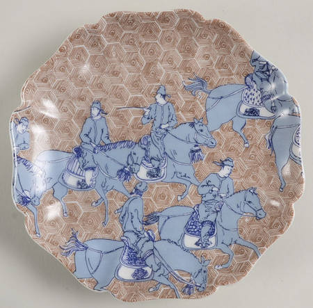 Samurai Horsemen Canape Plate