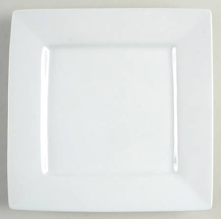 Gourmet White Square Salad Plate