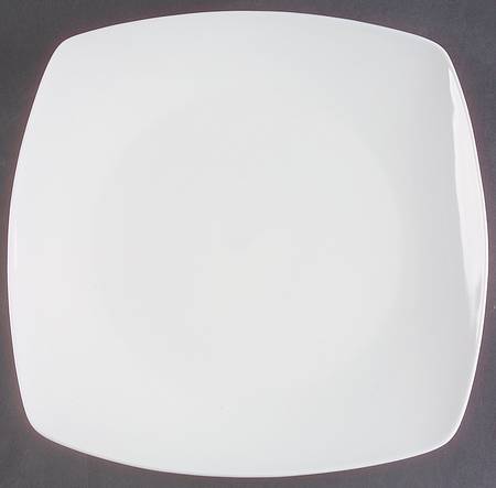 Gourmet White 11" Square Tray
