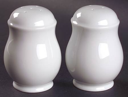 Gourmet White Stove Top Salt & Pepper Set