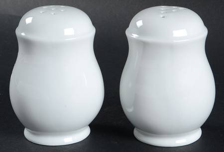 Gourmet White Stove Top Salt & Pepper Set