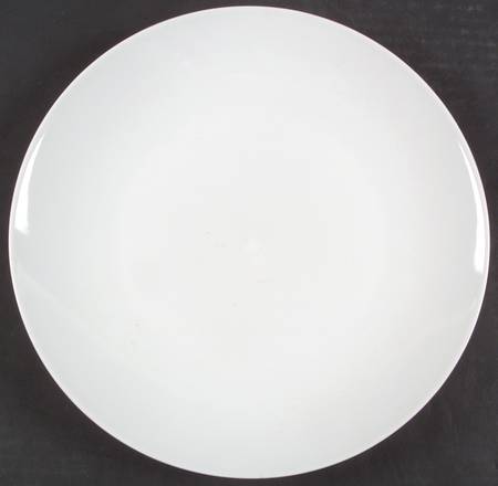 Gourmet White Coupe Dinner Plate