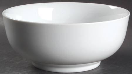Gourmet White 8" Round Deep Bowl