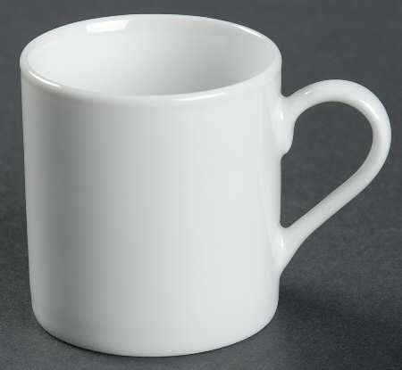 Gourmet White Flat Demitasse Cup