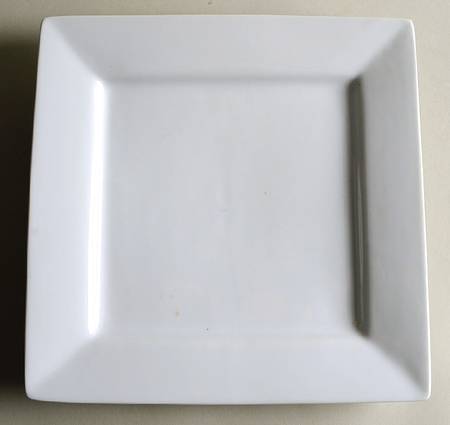 Gourmet White Square Dinner Plate