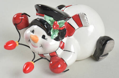 Cheers Rolling Tumbling Snowman Figurine